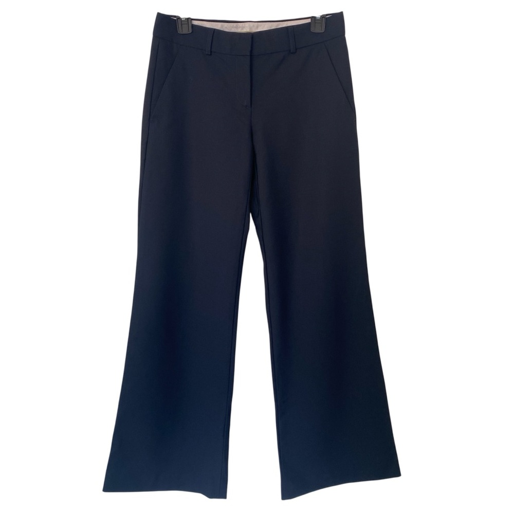 Theory Wide-Leg, Minimalist, Old Money,  Dress Pants, Wool blend, Navy Blue, S 2